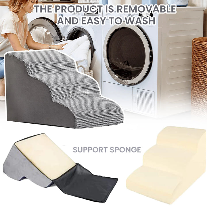 Escalier Premium 3 Marches Imperméable pour Chiens & Chats - HautePattes