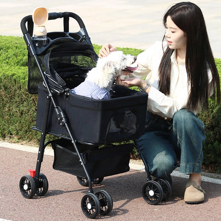 Poussette Multifonction 3-en-1 pour Animaux - HautePattes