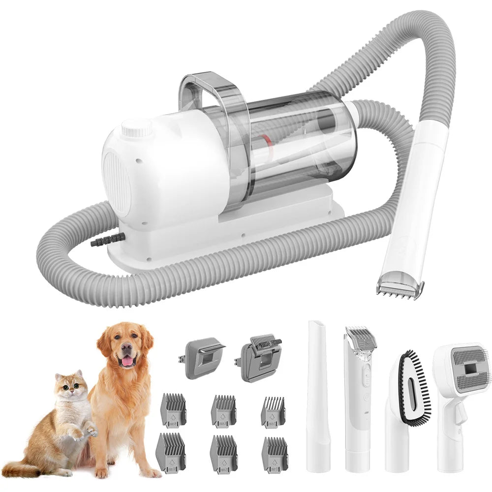 Kit de Toilettage Premium avec Aspirateur 10 kPa pour Chiens et Chats - HautePattes