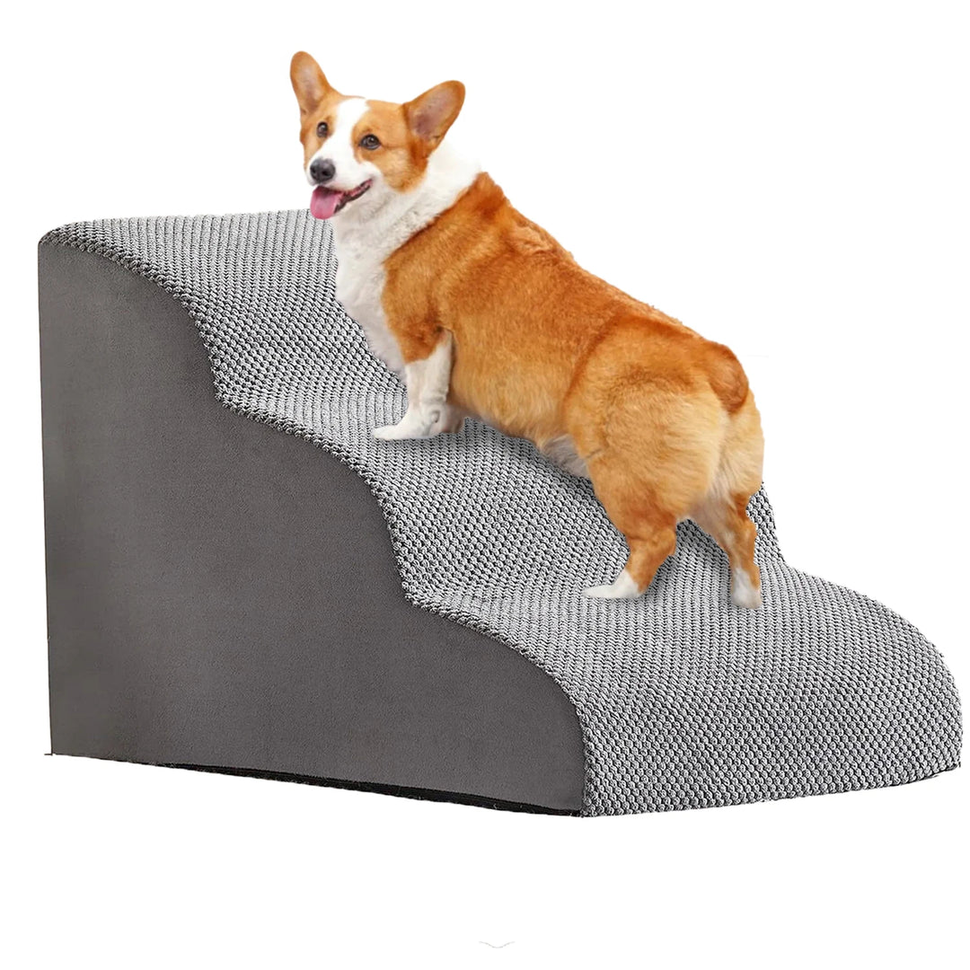 Escalier Premium 3 Marches Imperméable pour Chiens & Chats - HautePattes