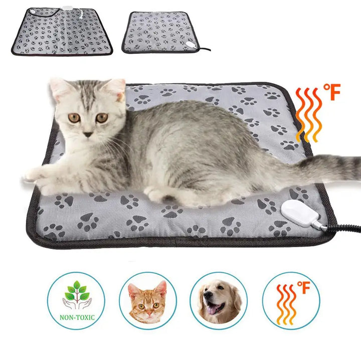 Coussin chauffant chien chat anti-froid et apaisant