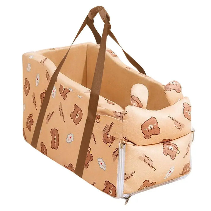 Siège Auto Confort Premium pour Chiens & Chats - Voyages en Toute Sécurité - HautePattes