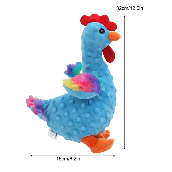 Jouet Couineur en Peluche Coq Rieur pour Chien - HautePattes