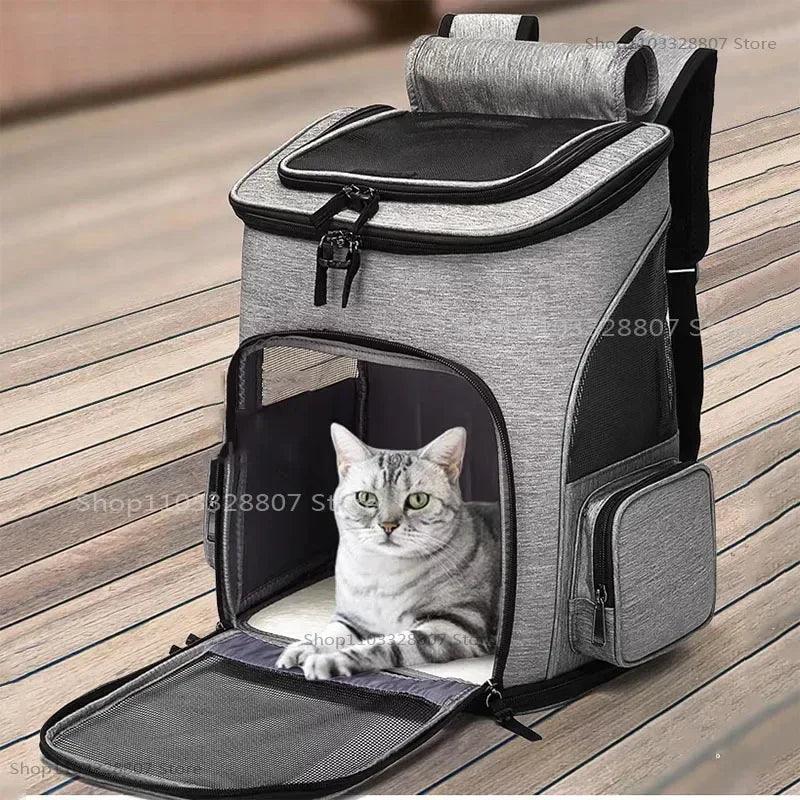 Sac à dos de Transport pour animaux de compagnie, respirant, pliable, sac de voyage, extensible, grande capacité, créatif pour chats et chiens - HautePattes