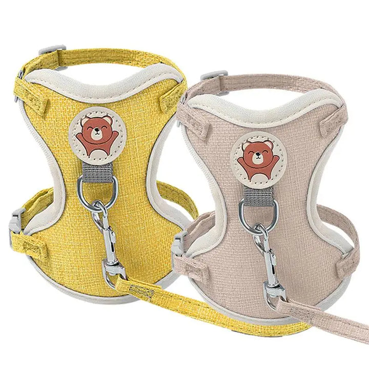 Harnais gilet chat et petit chien léger respirant et stylé
