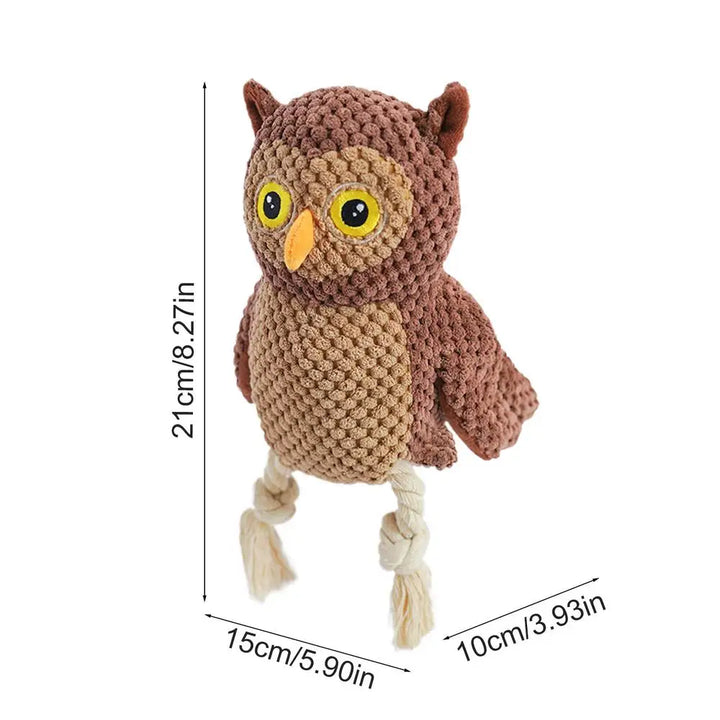 Jouet Couineur pour Chien en Forme de Hibou - HautePattes