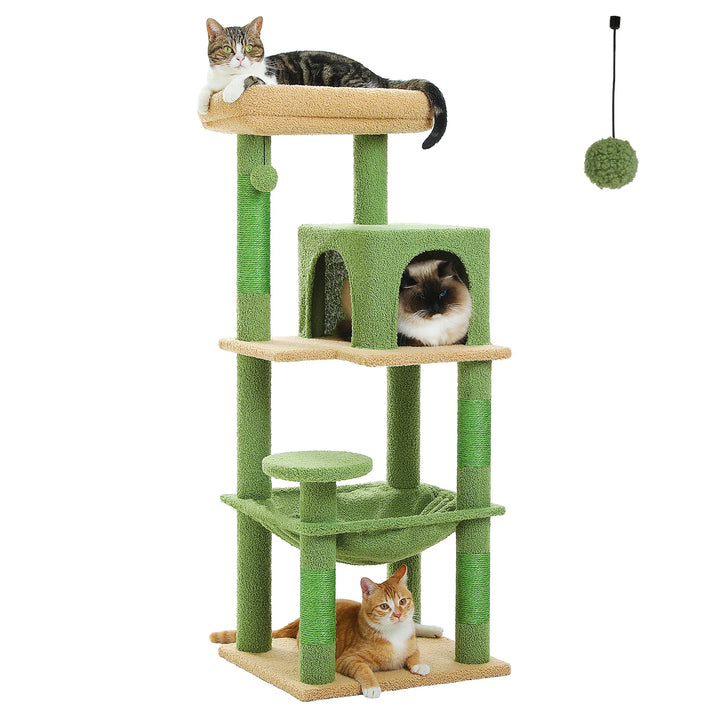Tour cocon pour chats sensibles – Hamac & condo apaisants