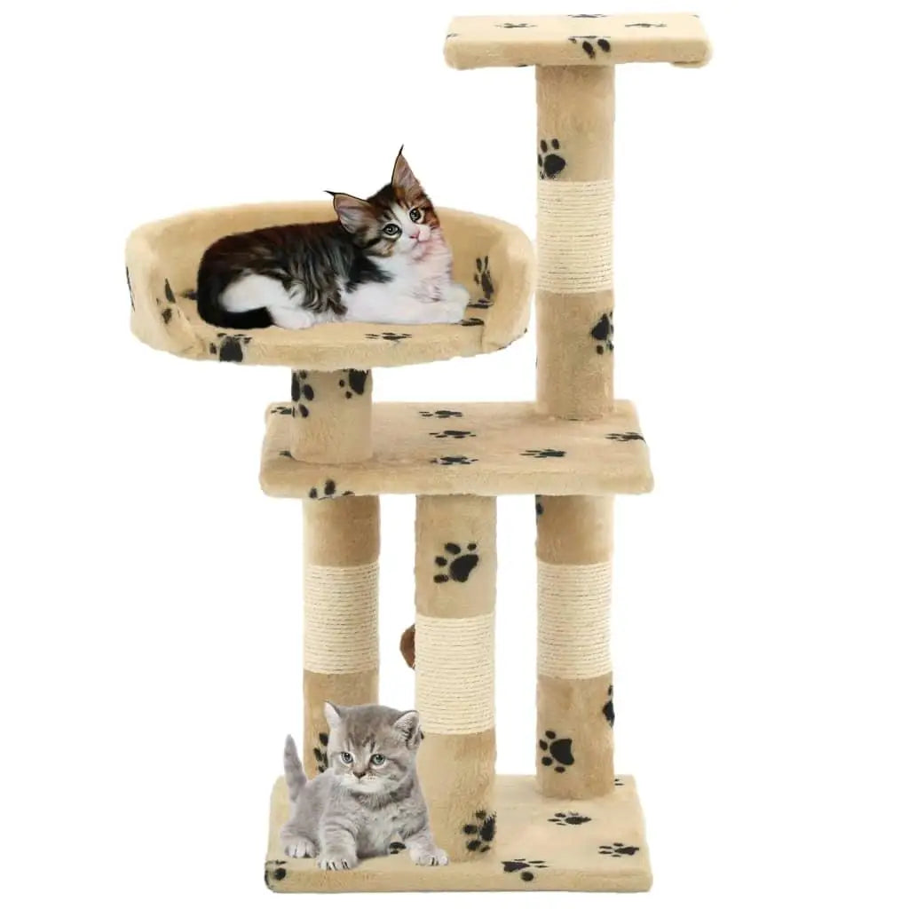 Petit arbre à chat 65 cm – Un cocon doux et solide pour petit espace