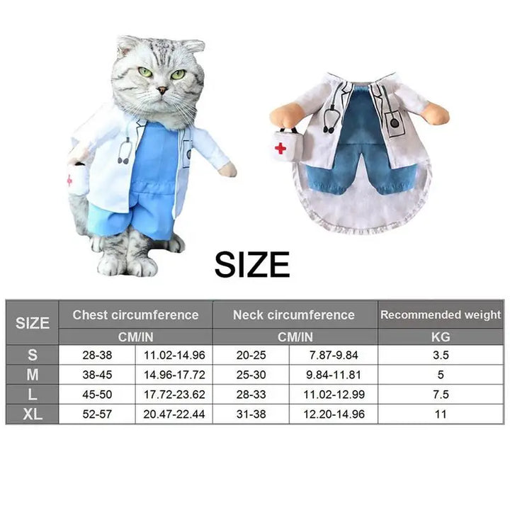 Costume de docteur Chat et Chien - HautePattes