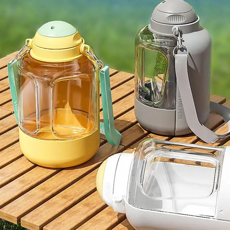 Gourde pour chien portable 2 en 1 pour chien Hydratation et alimentation - HautePattes