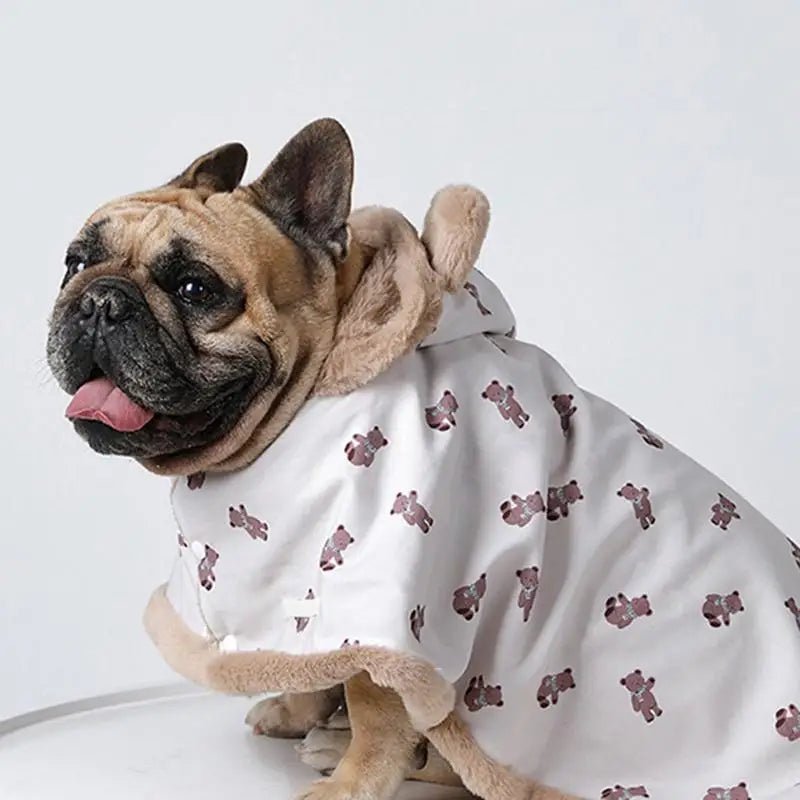 Couverture cape avec capuche pour animaux de compagnie - HautePattes