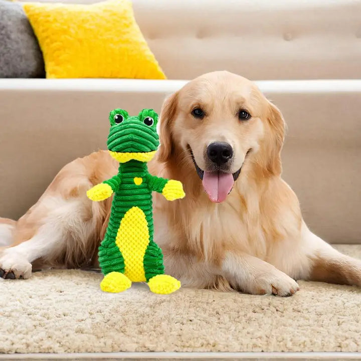 Poupée sonore pour chien grenouille verte - HautePattes