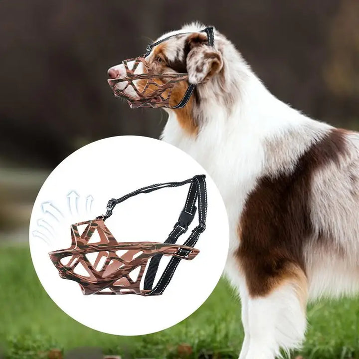 Muselière ajourée pour chien grande taille confort et contrôle