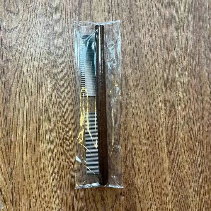 Peigne anti-puces chien chat en bois pour un soin apaisant