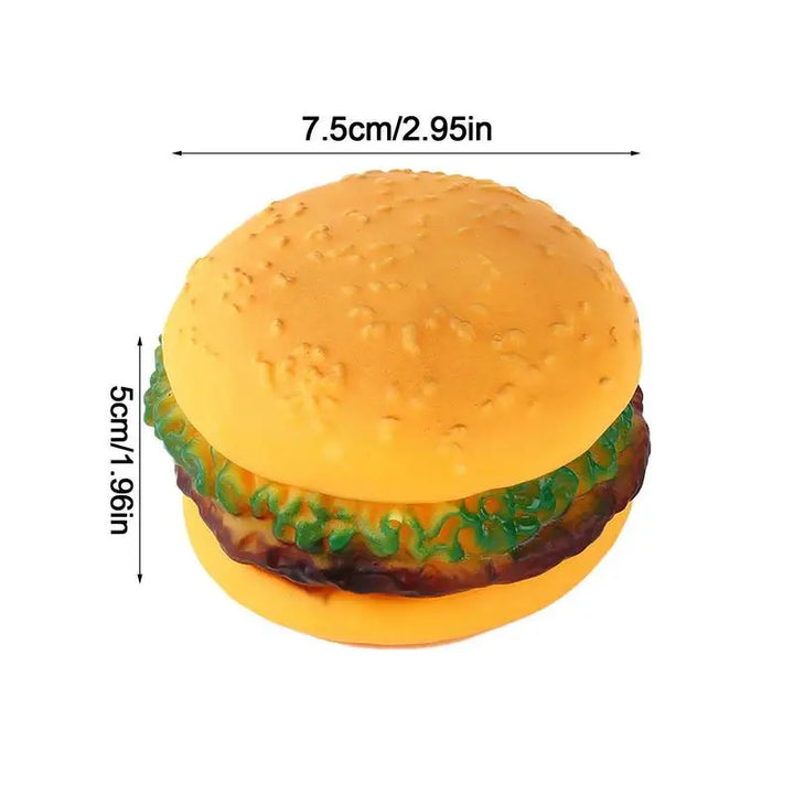 Jouet Couineur en Forme de Hamburger pour Chien - HautePattes