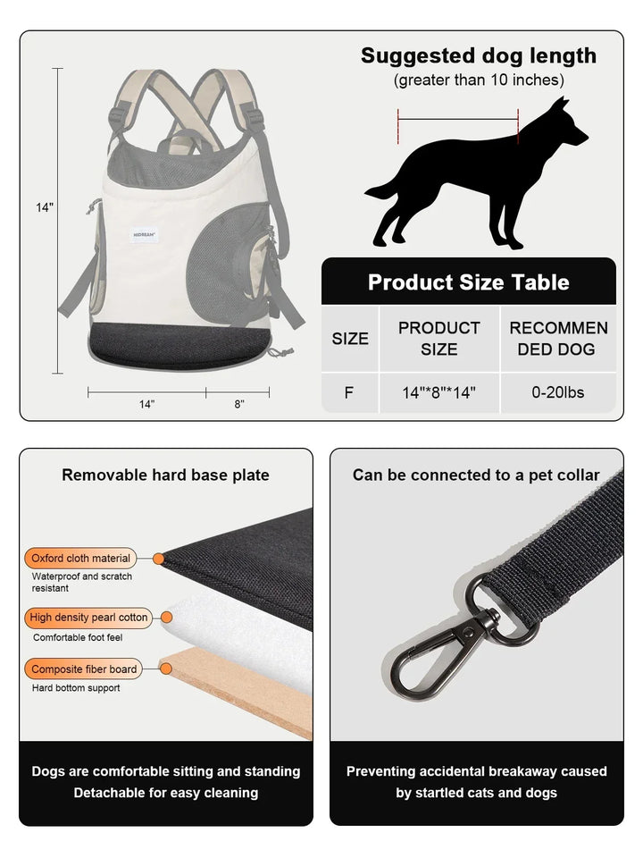 Sac à dos de transport ergonomique pour animaux - HautePattes