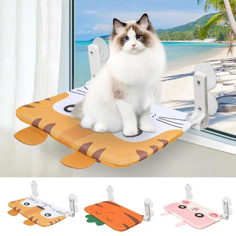 Hamac suspendu à ventouses pour chat - HautePattes