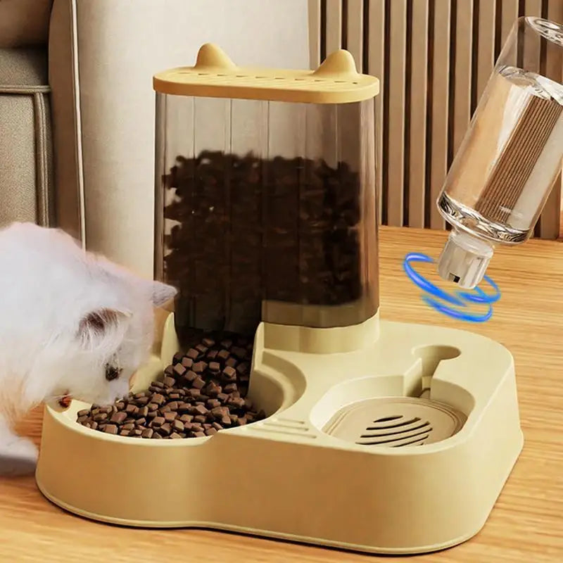 Distributeur Automatique 2-en-1 pour Nourriture & Eau - HautePattes