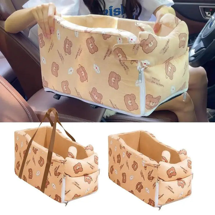 Siège Auto Confort Premium pour Chiens & Chats - Voyages en Toute Sécurité - HautePattes