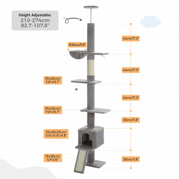 Arbre à chat design vertical & mystique – Le royaume noir des grimpeurs