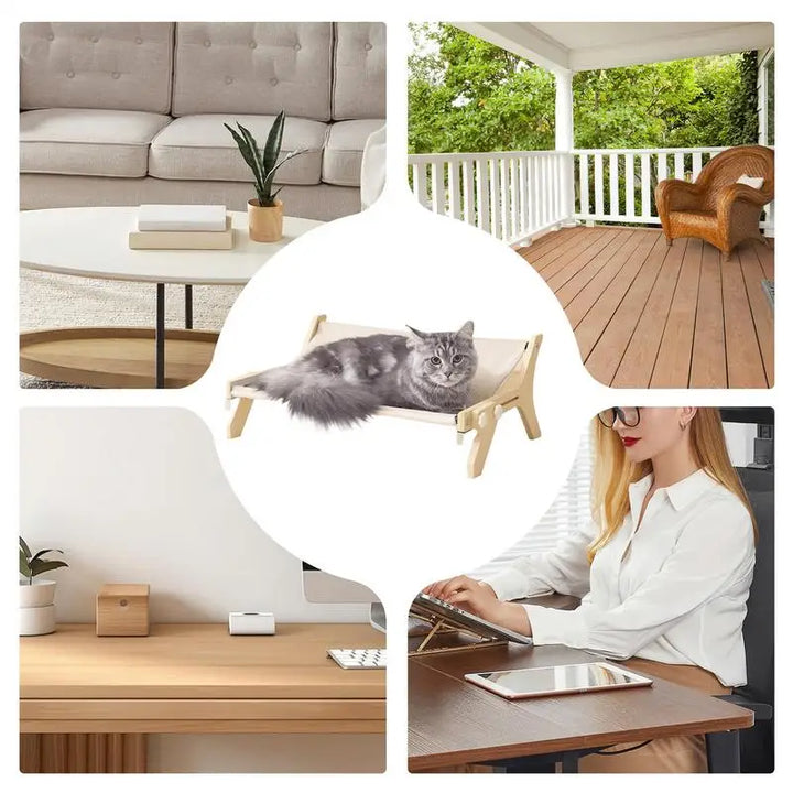 Perchoir suspendu hamac de fenêtre pour chat - HautePattes