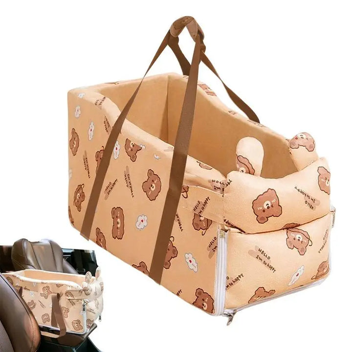 Siège Auto Confort Premium pour Chiens & Chats - Voyages en Toute Sécurité - HautePattes