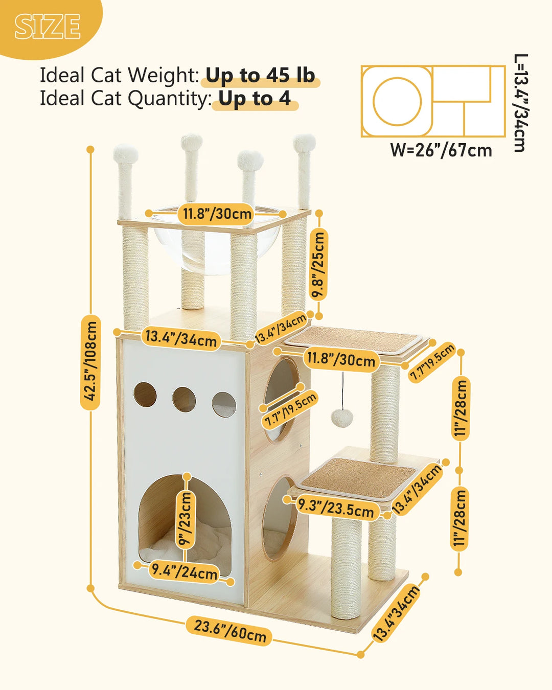 Arbre à Chat Sky City - HautePattes