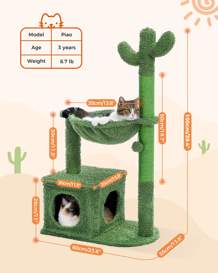 Arbre à Chat Cactus 4-en-1 - HautePattes
