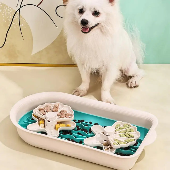 Gamelle anti-glouton à double bol - HautePattes