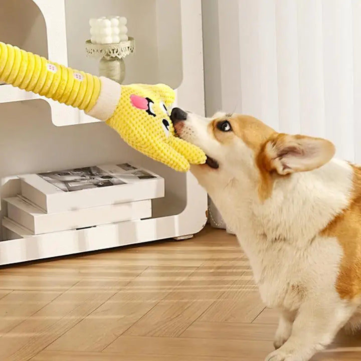 Jouet couineur en peluche mignon et texturé - HautePattes