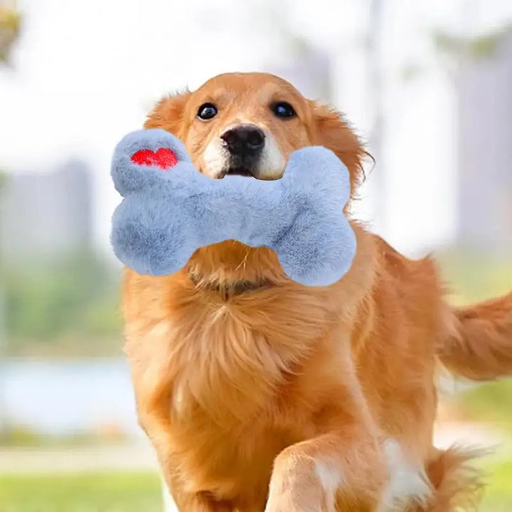 Jouet en peluche pour chien – Forme d’os - HautePattes