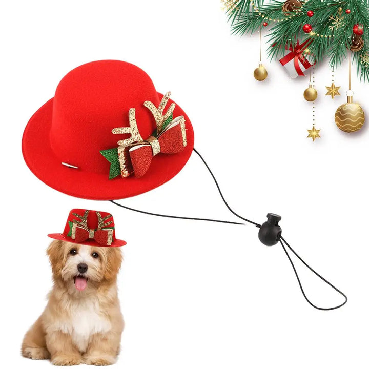 Chapeau rouge de Noël pour animaux de compagnie - HautePattes