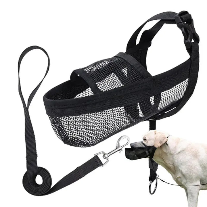 Muselière maille 2XL pour chien : maîtrise douce, confort total