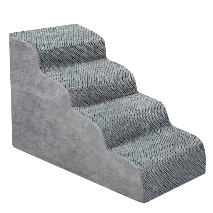 Escalier Premium pour Chien à 4 Marches en Mousse à Mémoire de Forme - HautePattes