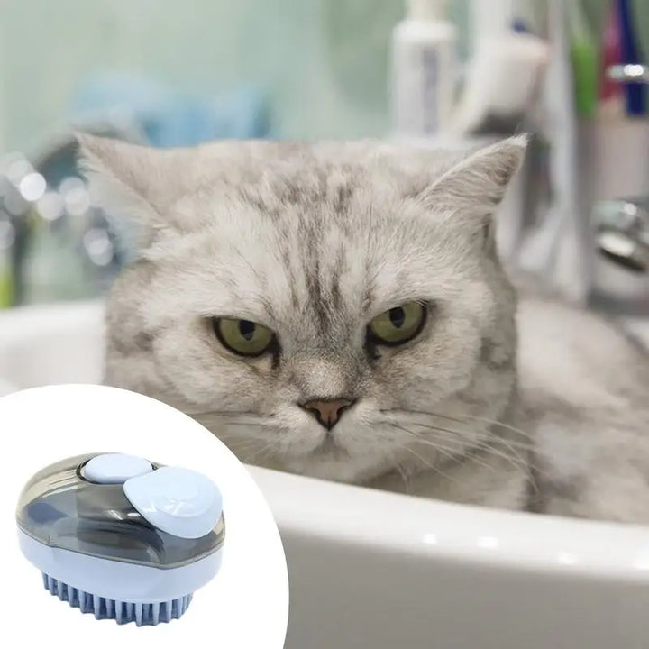Brosse bain chien chat : pelage doux, massage relaxant
