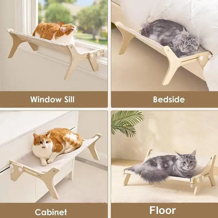 Perchoir suspendu hamac de fenêtre pour chat - HautePattes