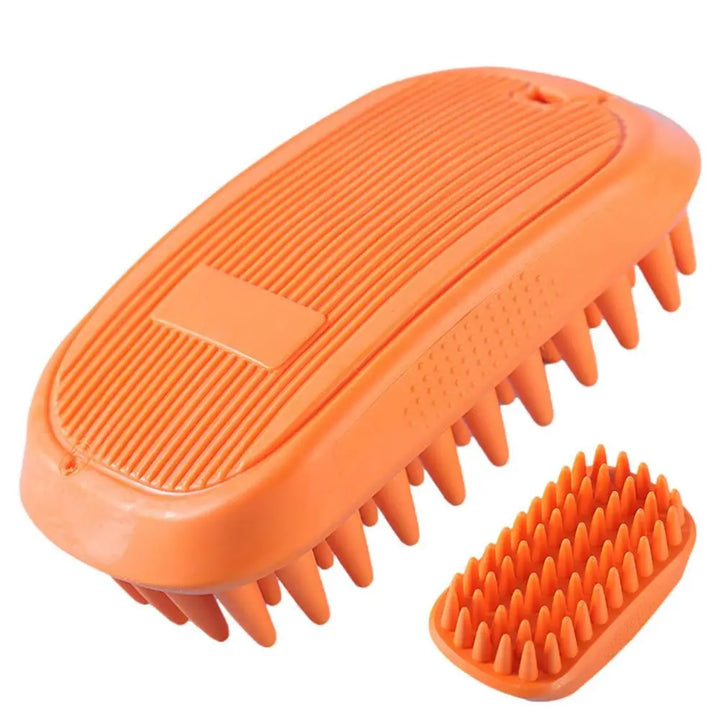 Brosse bain antidérapante chien : massage relaxant & prise sûre