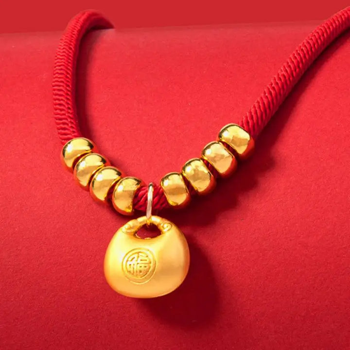 Collier Nouvel An chien & chat : lingot d’or, souvenir unique, message d’amour