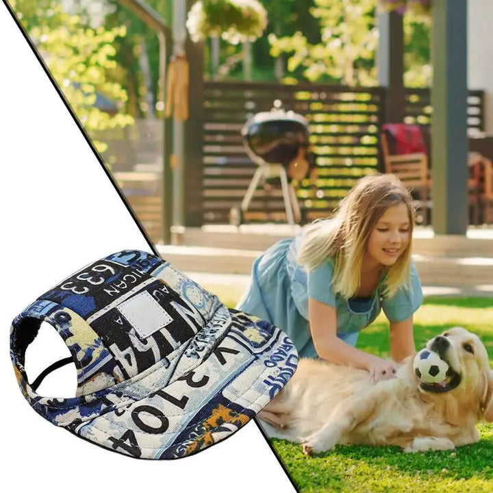 Casquette de baseball réglable avec trous pour les oreilles chien - HautePattes