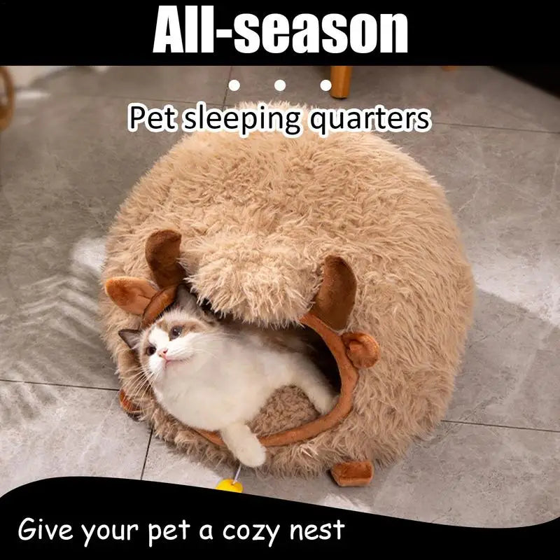 Grotte de lit pour chat Design yak - HautePattes