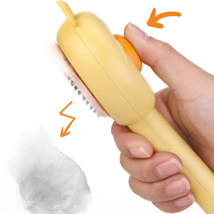 Peigne anti-mue chat 2 en 1 : soin doux, effet massage immédiat