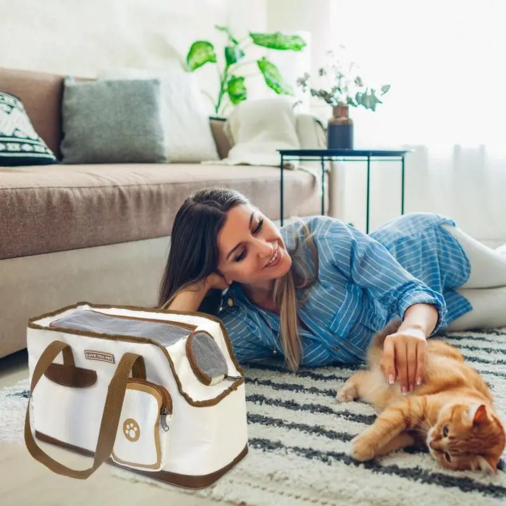 Sac transport cabine chat chien pour sorties tendres et stylées
