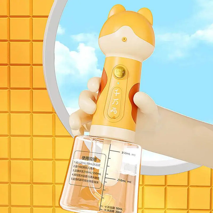 Distributeur de shampoing moussant électrique pour chien - HautePattes