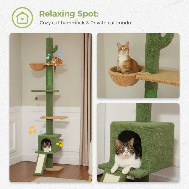 Arbre à chat réglable du sol au plafond – Espace vertical sécurisé