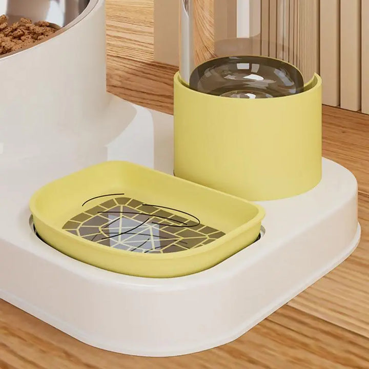 Gamelle de Nourriture et d’Eau pour Chat – Acier Inoxydable - HautePattes