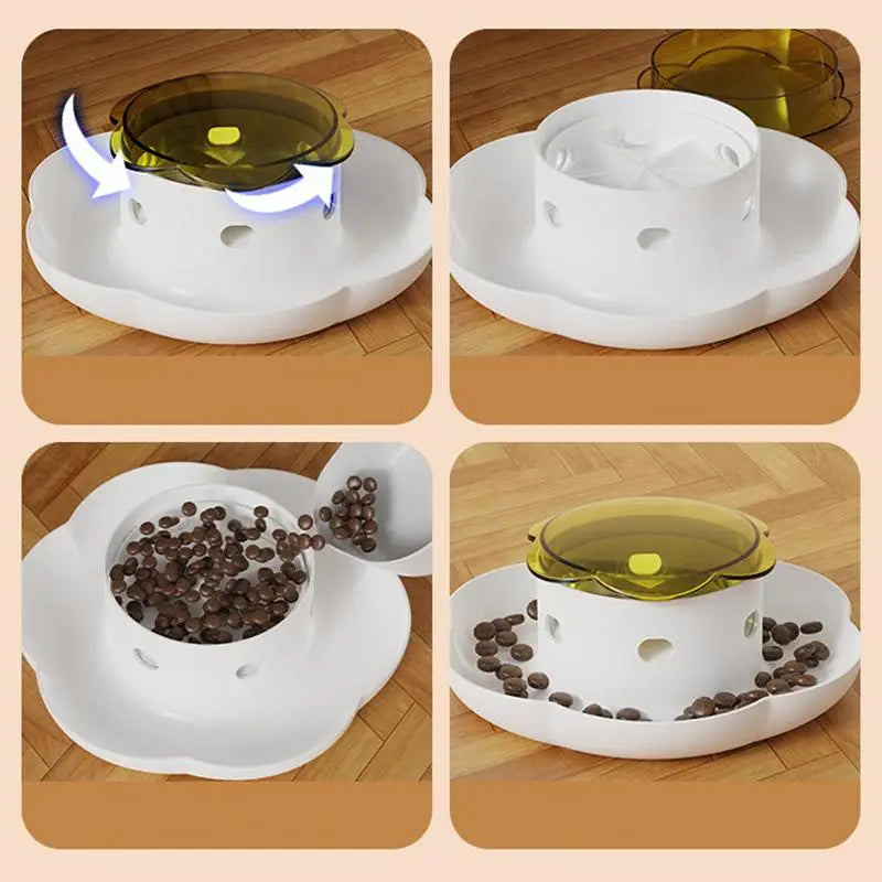 Mangeoire lente interactive pour chien distributeur de friandises intelligent - HautePattes