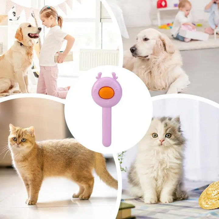 Peigne anti-mue chat 2 en 1 : soin doux, effet massage immédiat