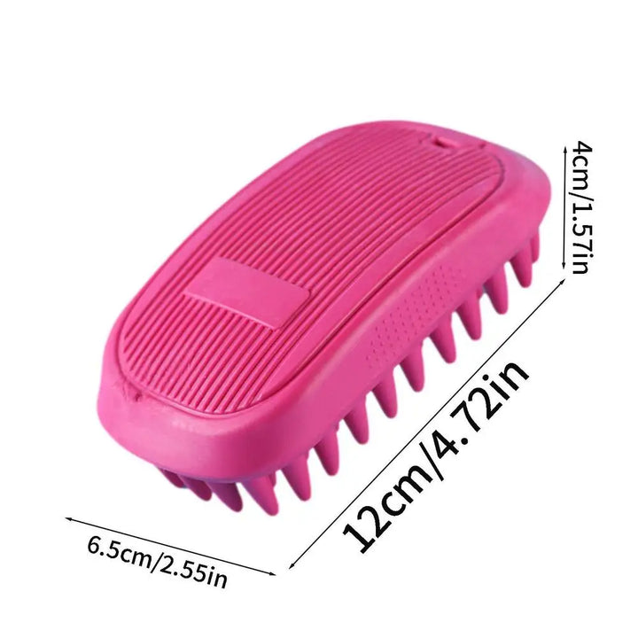 Brosse bain antidérapante chien : massage relaxant & prise sûre