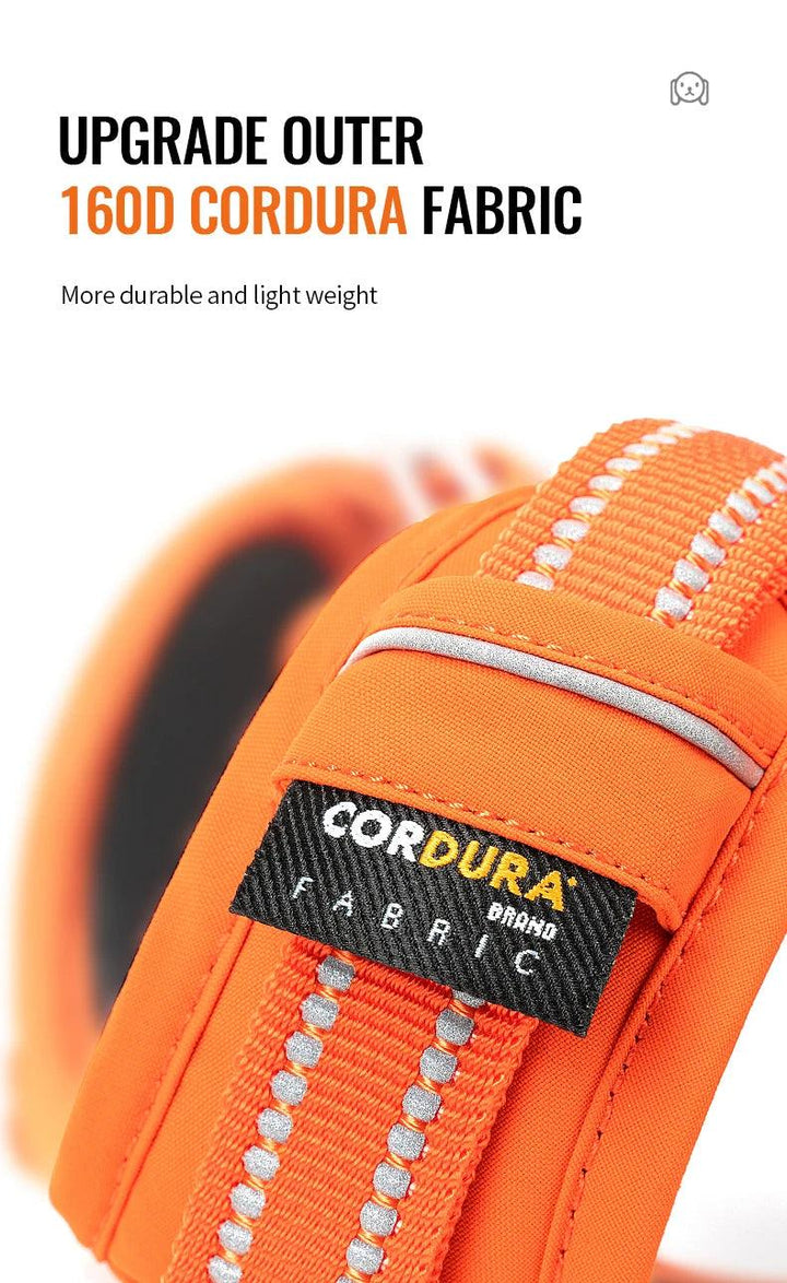 Harnais True love anti-traction chien nylon réfléchissant - HautePattes