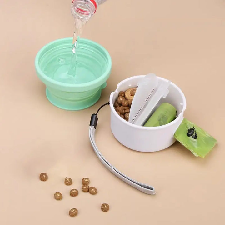 Gamelle 3-en-1 pour chien – Compacte, propre, toujours prête